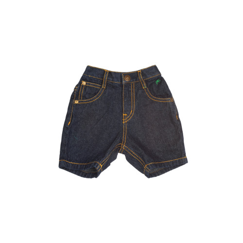 Boys Washed Navy Blue 3/4 Length Pants