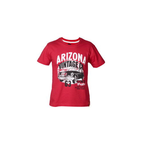 Boys Printed Red T-shirt
