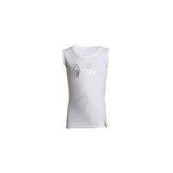 Girls Printed White Top