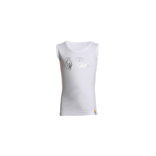 Girls Printed White Top
