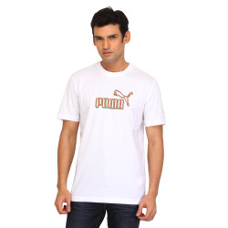 Men Calogne Graphic White T-shirt