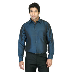 Nation Men Check Blue Shirt