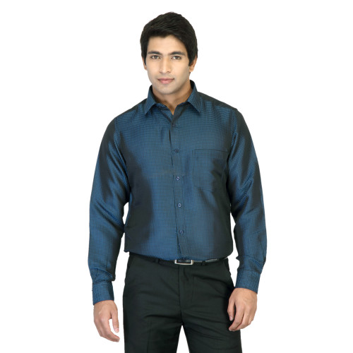 Nation Men Check Blue Shirt