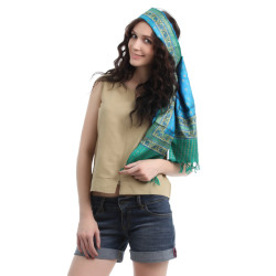 Women Blue Stole
