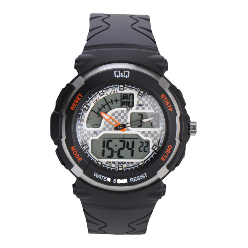 Q&Q Men Black Dial Watch M012-001