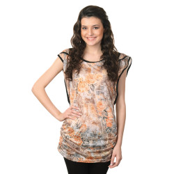 Women Jewel Box Orange Tunic Women Jewel Box Orange Tunic