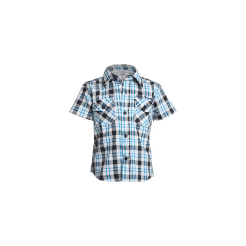 Boys Check Blue Shirt