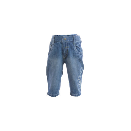 Palm Tree Boys Washed Blue 3/4 Length Pants