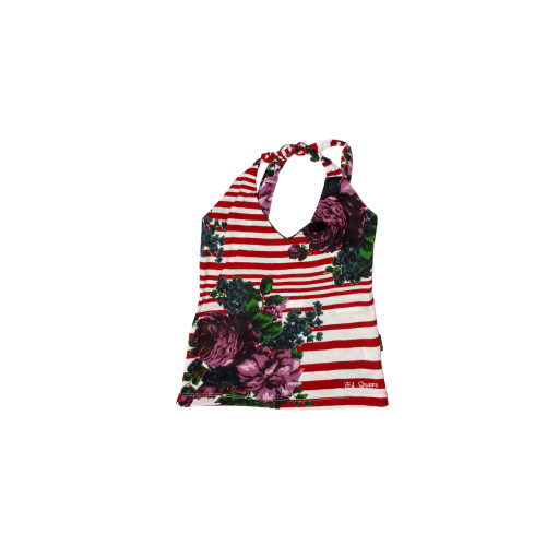 Girls Printed Red Top