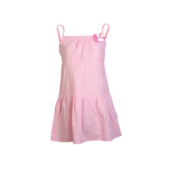 Girls Printed Pink Dress