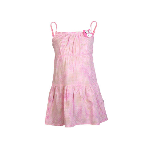 Girls Printed Pink Dress
