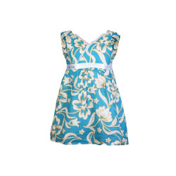 Girls Printed Blue Dress Girls Printed Blue Dress