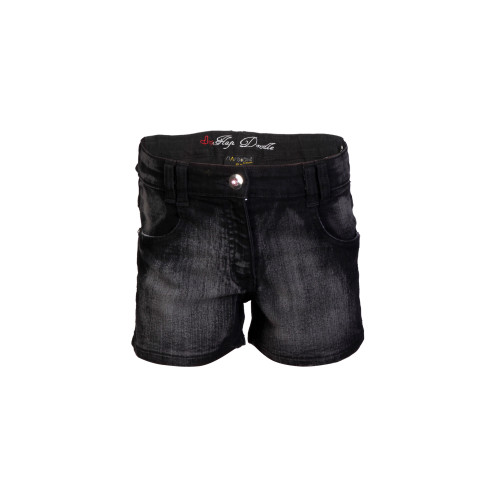 Girls Washed Black Shorts