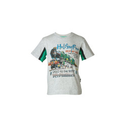 Boys Printed Grey T-shirt Boys Printed Grey T-shirt