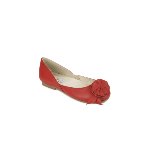 Teens Girls Red Ballet Flats
