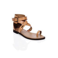 Women Tan Flats