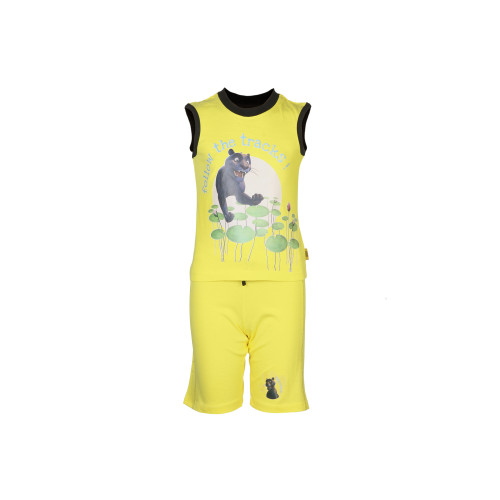 Jungle Book Boys Follow The Tracks Yellow T-shirt