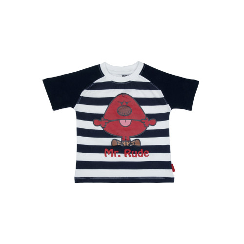 Mr. Men Boys Mr. Rude Navy Blue T-shirt