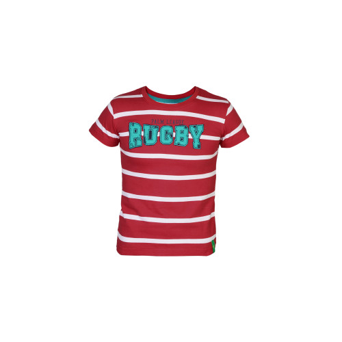 Boys Striped Red T-Shirt
