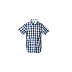 Colors of Benetton Boys Check Navy Blue Shirt Colors of Benetton Boys Check Navy Blue Shirt
