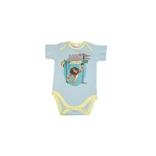 Madagascar3 Infant Boys Light Blue Snapsuit Romper