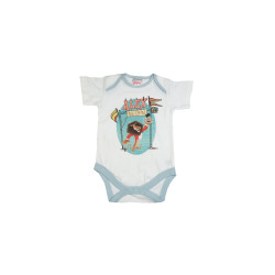 Madagascar3 Infant Boys White Snapsuit Romper Madagascar3 Infant Boys White Snapsuit Romper