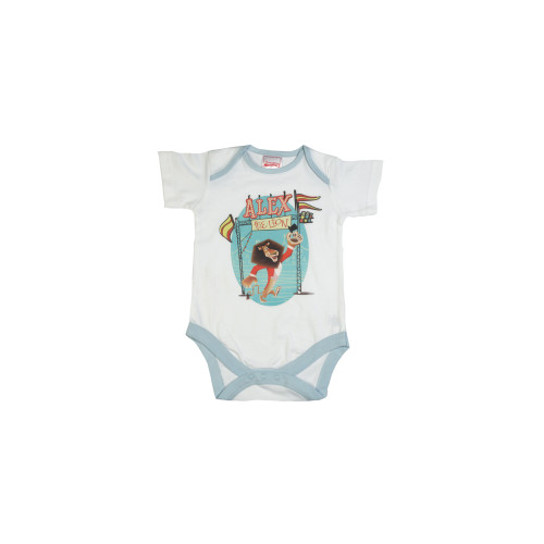 Madagascar3 Infant Boys White Snapsuit Romper
