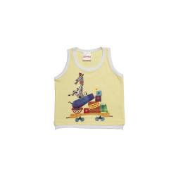 Madagascar3 Boys Yellow Innerwear Vest Madagascar3 Boys Yellow Innerwear Vest
