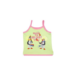 Madagascar3 Infant Girls Light Green Spaghetti Top Madagascar3 Infant Girls Light Green Spaghetti Top