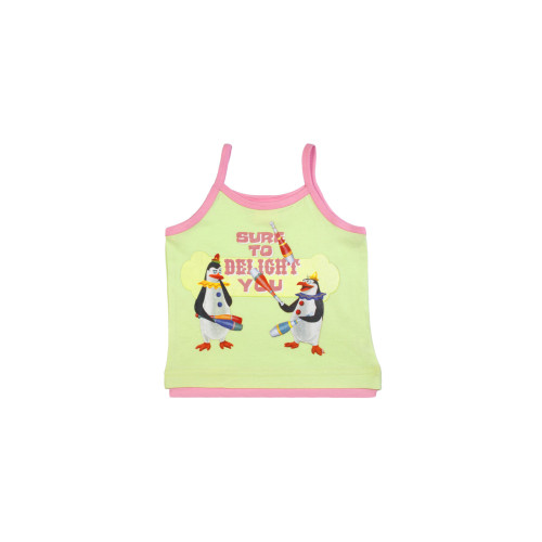 Madagascar3 Infant Girls Light Green Spaghetti Top