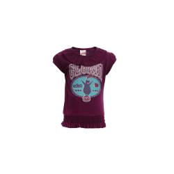 Madagascar3 Girls Purple Printed T-Shirt Madagascar3 Girls Purple Printed T-Shirt