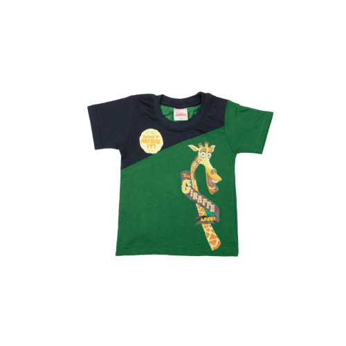 Madagascar3 Boys Green Printed T-Shirt