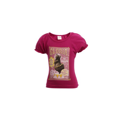 Madagascar3 Girls Pink Printed T-Shirt