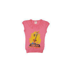 Madagascar3 Girls Pink Printed T-Shirt Madagascar3 Girls Pink Printed T-Shirt
