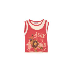 Madagascar3 Girls Soft Red Printed T-Shirt Madagascar3 Girls Soft Red Printed T-Shirt