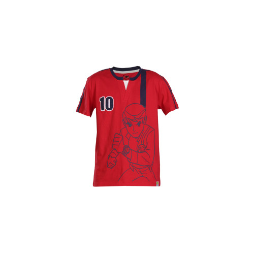 10 Boys Red Printed T-shirt