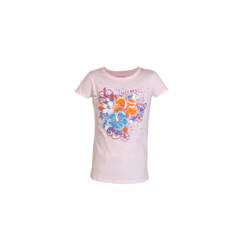 Kids Ville Girls Pink Printed Top