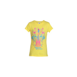 Hannah Montana Girls Yellow Printed Tops