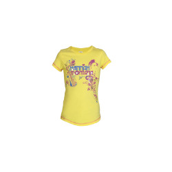 Hannah Montana Girls Yellow Printed Tops