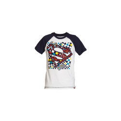 Superman Boys Off White & Navy Blue T-shirt Superman Boys Off White & Navy Blue T-shirt
