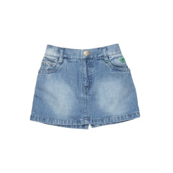 Girls Woven Blue Skirt Girls Woven Blue Skirt