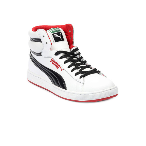 Men White RS Hi Leather Shoes
