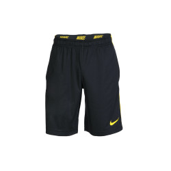 Men Varsity Black Shorts