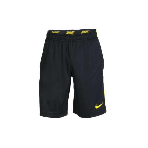 Men Varsity Black Shorts