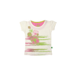 Girls Printed White Top