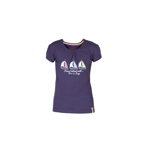 Girls Nautical Blues Navy Blue Top