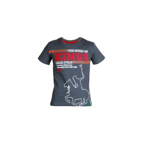 Boys Printed Dark Navy T-Shirt