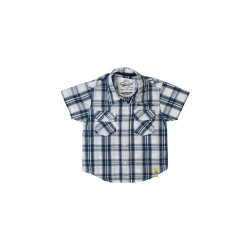 Boys Check Blue Shirt Boys Check Blue Shirt