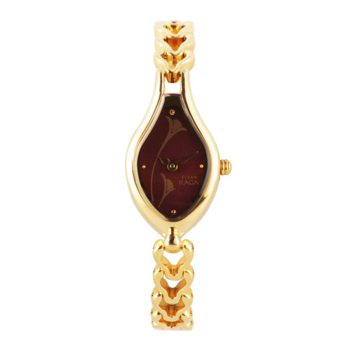 Women Maroon Dial Watch