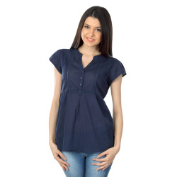 Women Rosa Navy Blue Top